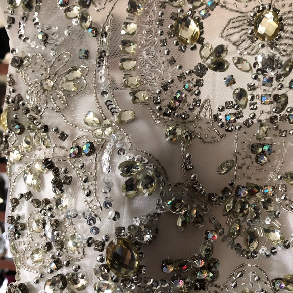 Sherri Hill. Beaded top with Tulle Skirt. Size 0. - Picture 4 of 8